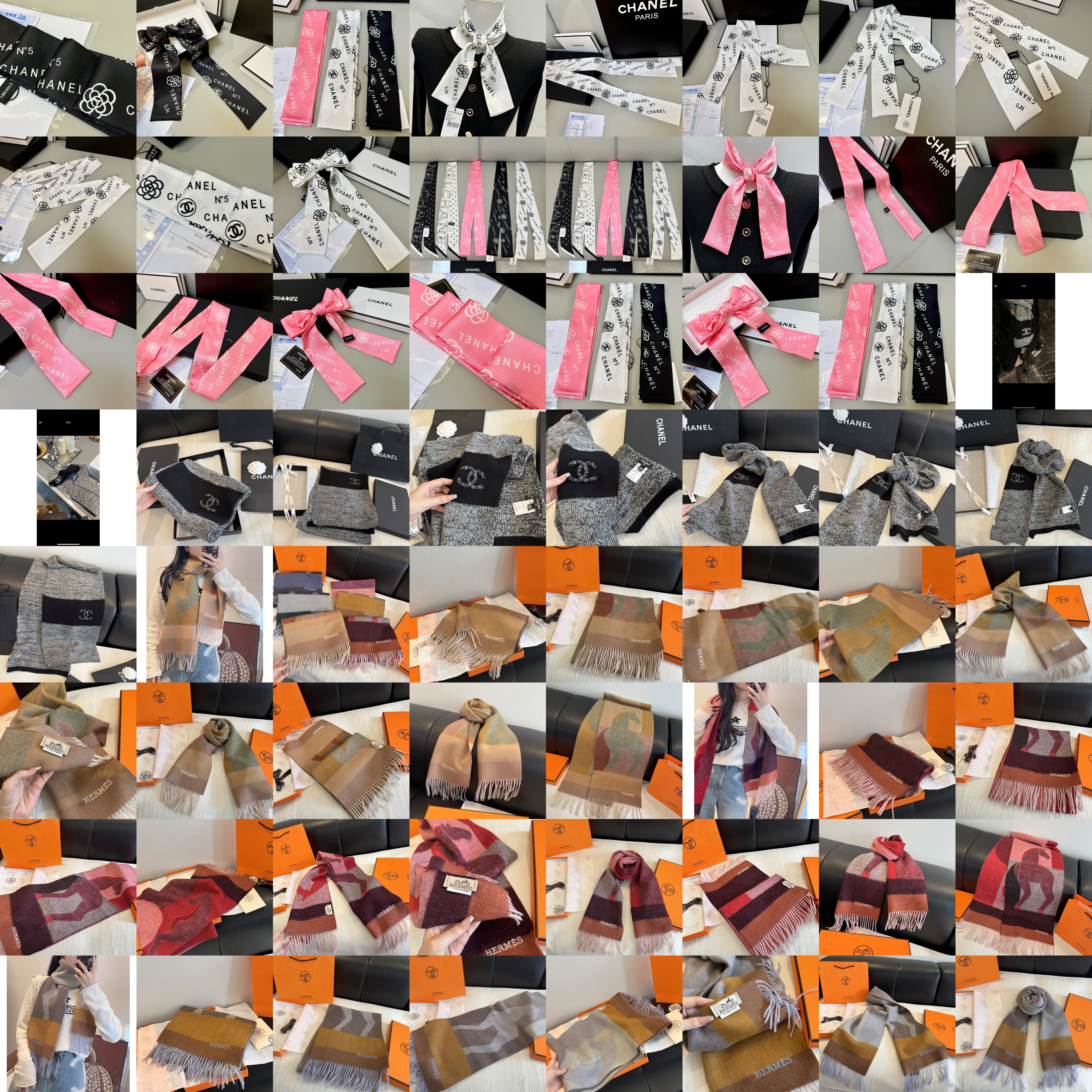 💃🏻💋👑👑 💖💖 [ ] ‼️ ❗ ‼ 35✖️180cm 100% 🎁 😍😘 Novità Chanel Novità Novità Sciarpa Sciarpa