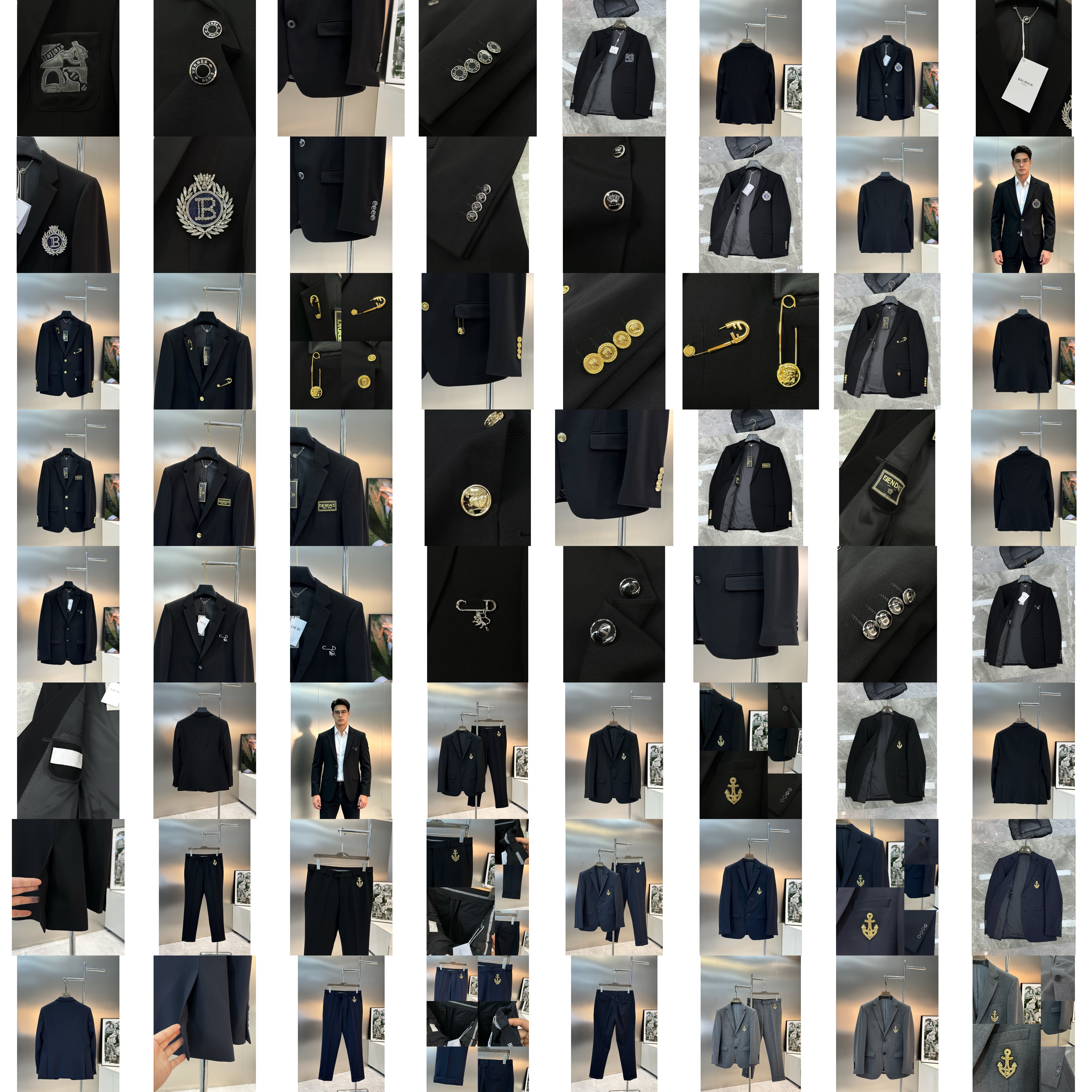 ⚜️BALM AIN ✨ B +// 🎗️ . M-3XL 4XL ❗️ 175/150 XL Balmain Completo Uomo Balmain Completo Camicia Jeans Uomo