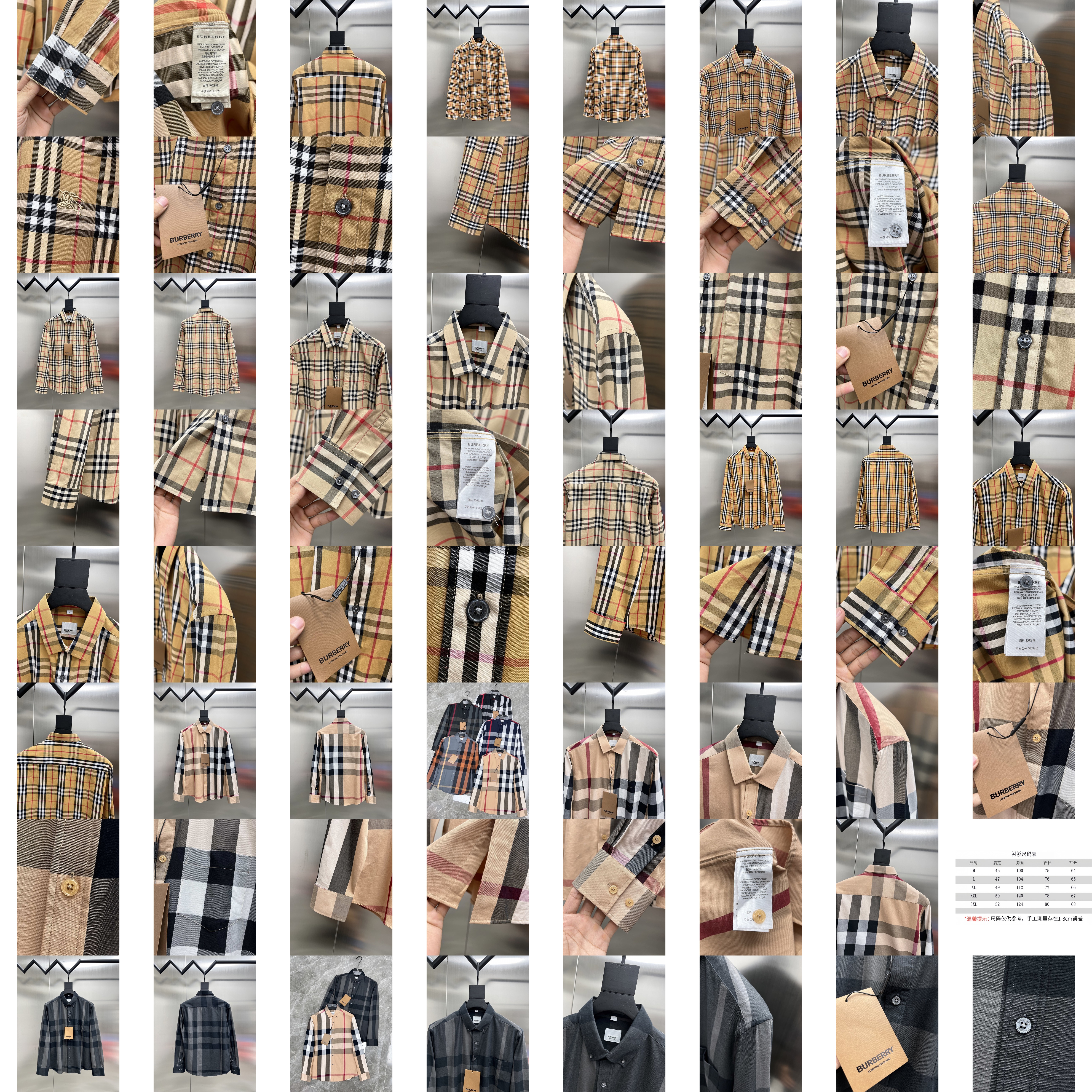 Burberryπ π₯ β¨ π ππ M~3XL Manica lunga Camicia