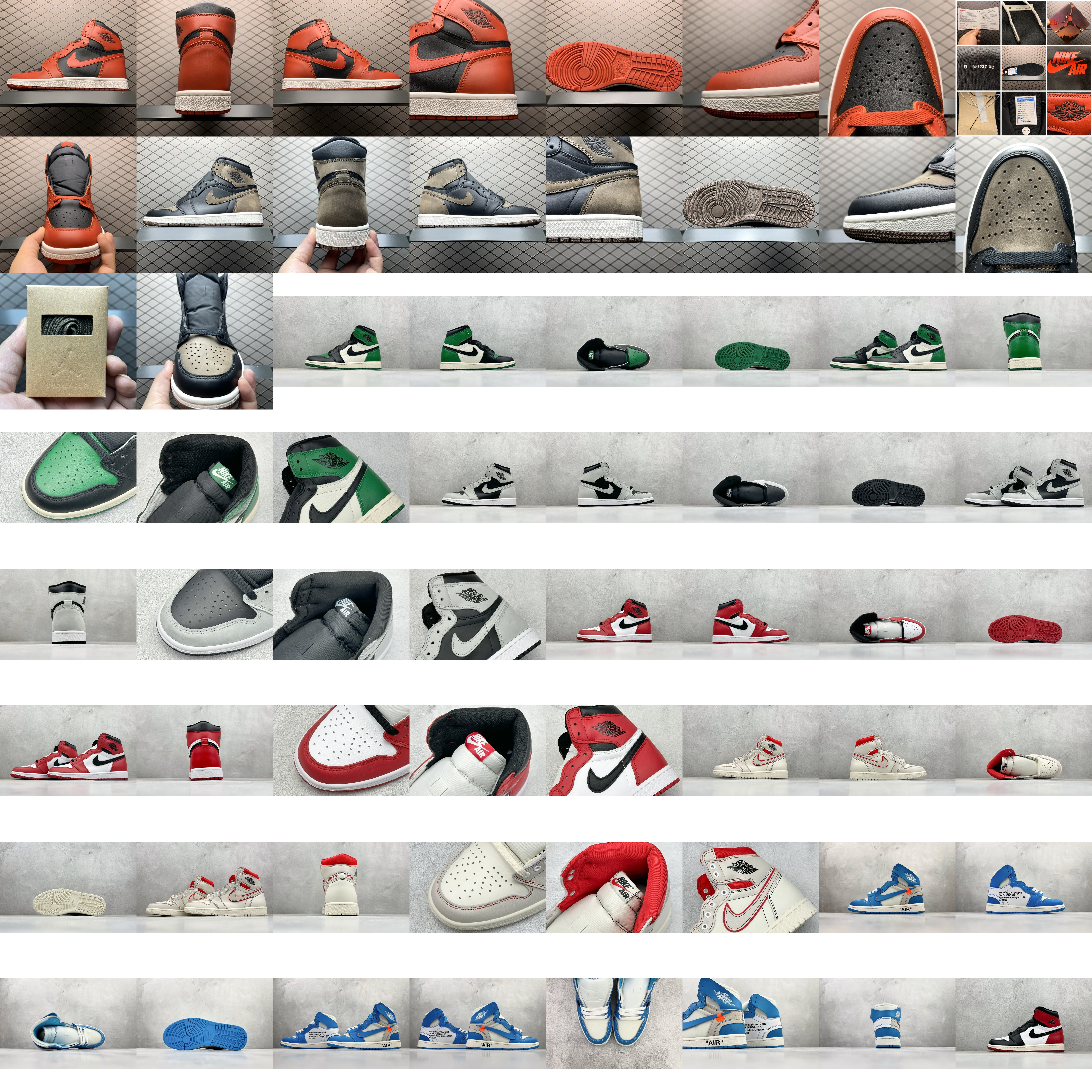 F AIR Jordan 1 RETRO HIGH OG # # # 3D # : 555088-160 36-47.5 36 Scarpe Scarpe Scarpe