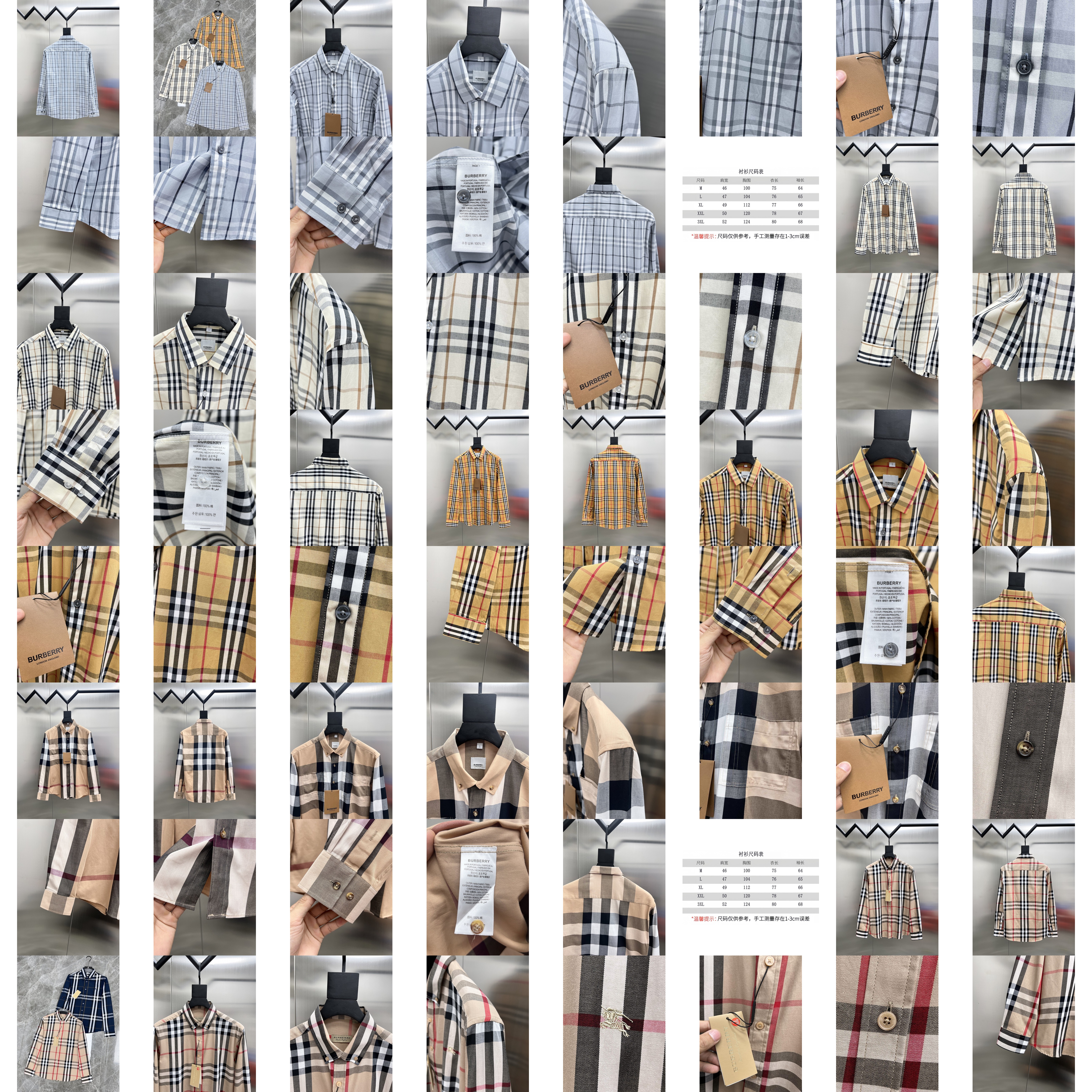 Burberryπ π₯ β¨ π ππ M~3XL Manica lunga Camicia