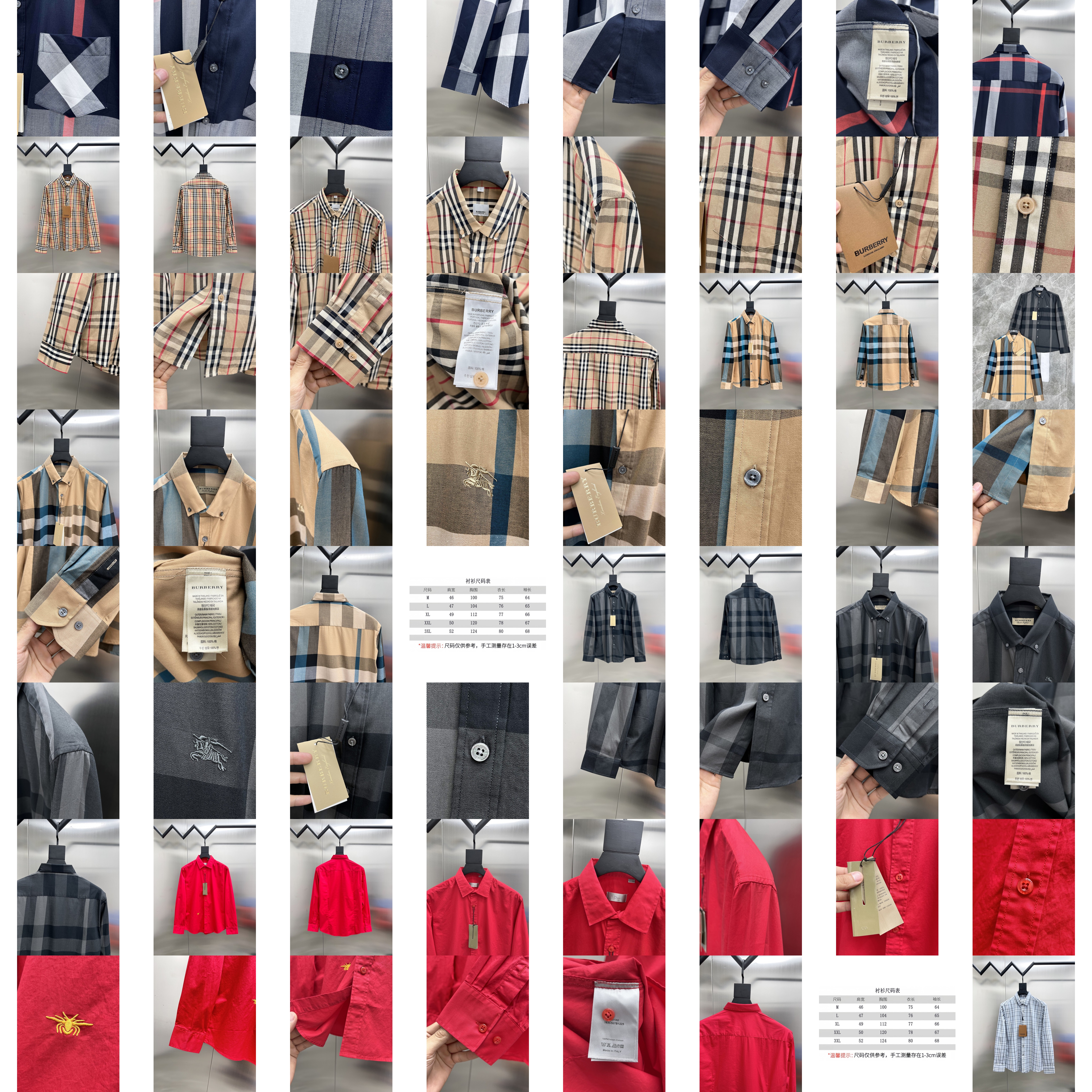 Burberryπ π₯ β¨ π ππ M~3XL Manica lunga Camicia