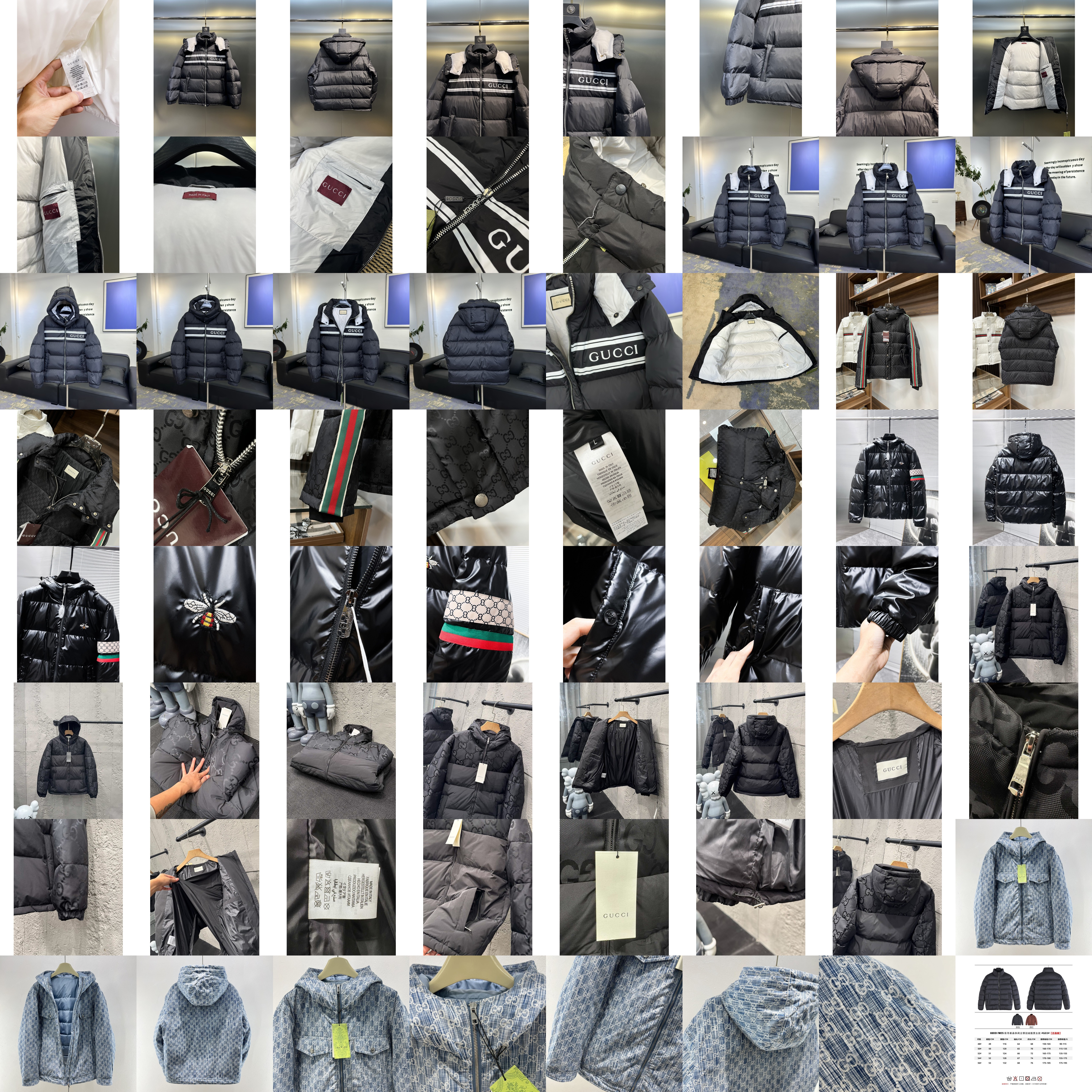 GUCCI/ longue Saion 1️⃣ 2️⃣90 3️⃣ : 100% ; : 4⃣️ 5⃣️ QA Qc ZP M-3XL M 70 120 46 L 72 122 48 XL 74 124 50 2XL 76 126 52 3XL 78 128 54 Gucci Piumino Piumino Abbigliamento Piumino