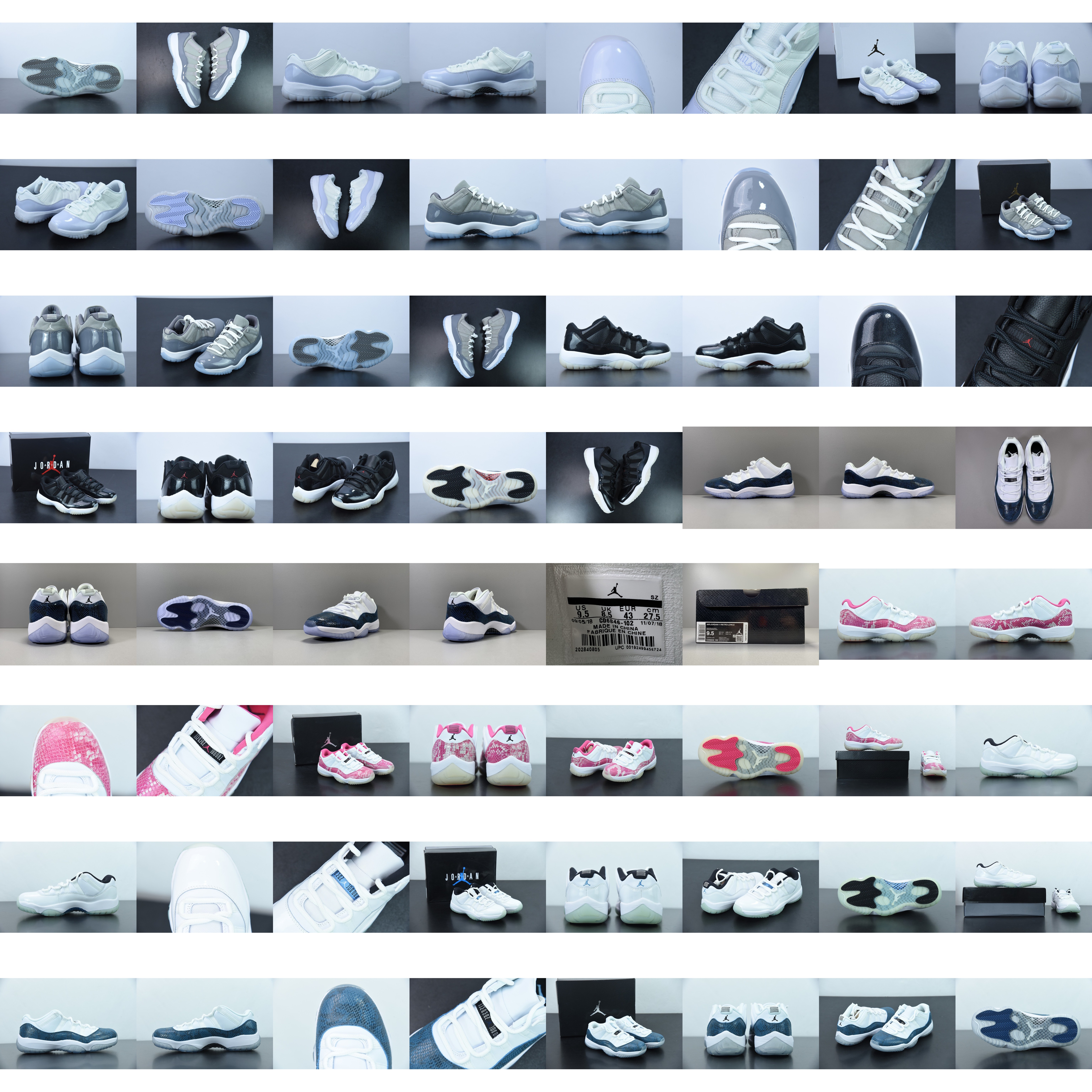 Air Jordan 11 Low“Pure Violet” AJ11 AH7860-101 Taglia 40-44