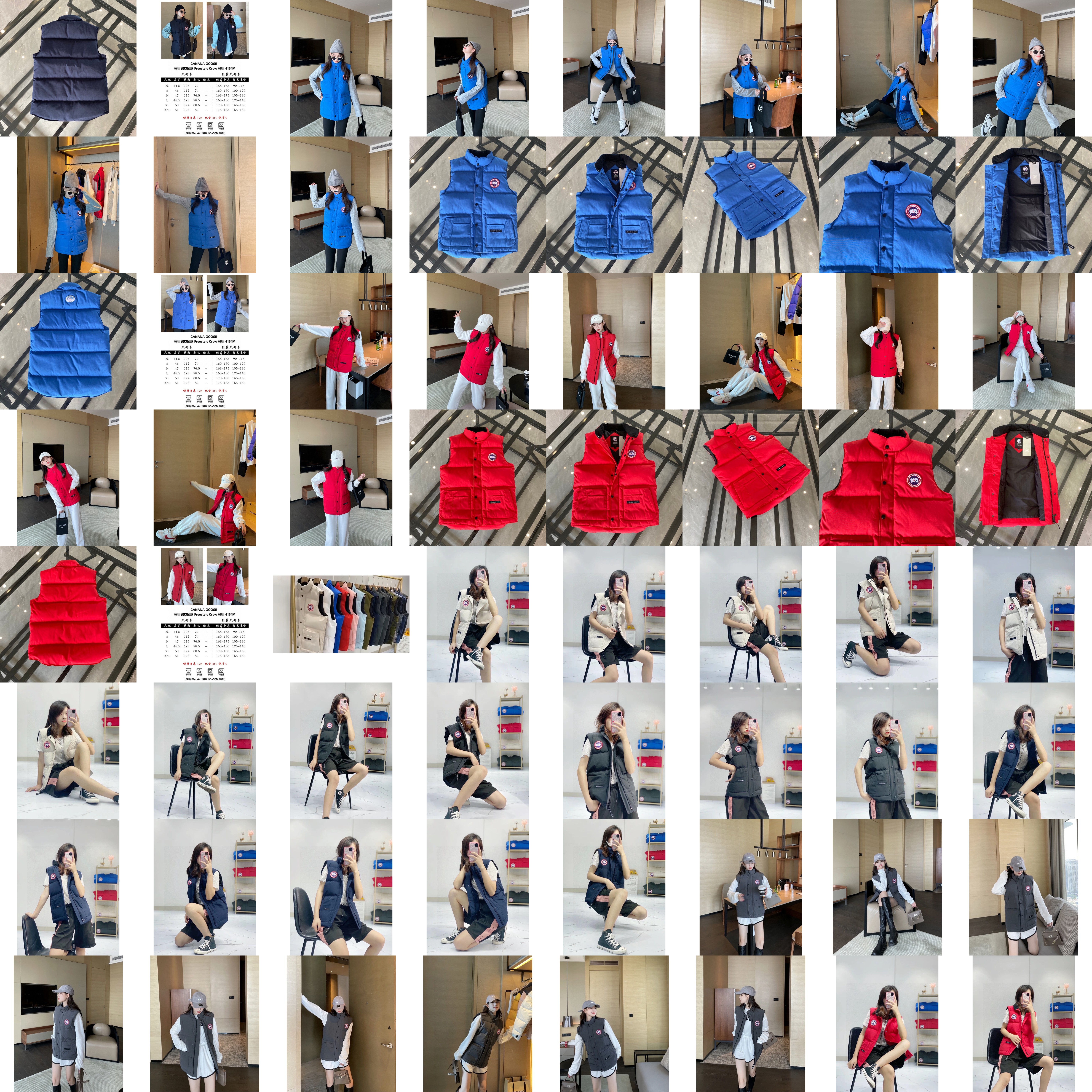 Canada goose/ 4154M Freestyle Crew 💯 💯 💯 YKK 💯 💯 battle XS-XXL Gilet Gilet Gilet