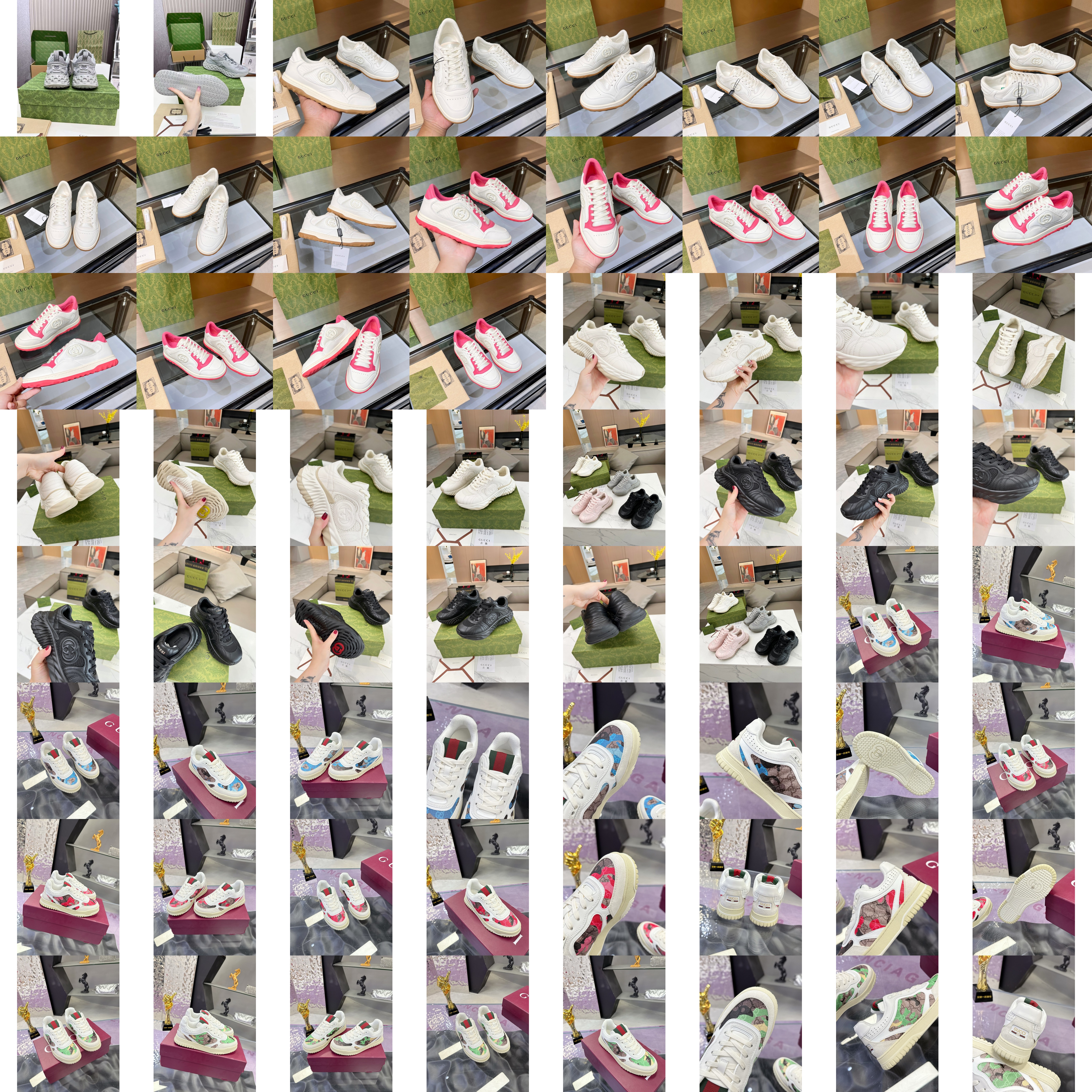 🔝 [ ] 🐏 3D G gucci 😋 💜 + 💛 💚 TPU ❤️ 6cm 🤍 35-40 39-45 Scarpe sportive Scarpe in pelle Scarpe